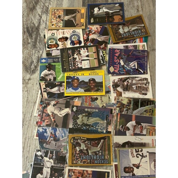 (60) Barry Bonds Lot MLB Baseball Cards The Man Who Hit 73 HR’s In A Season - Picture 1 of 3
